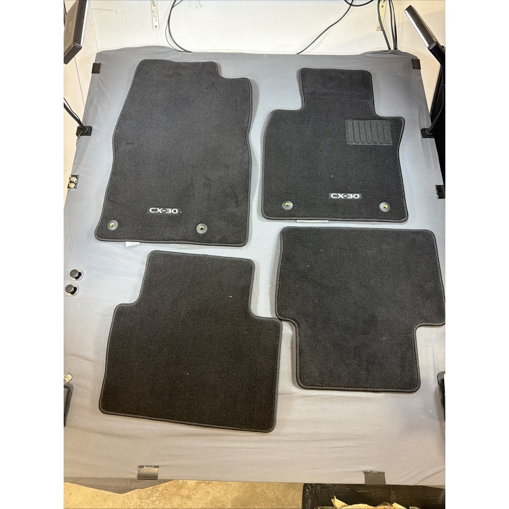 2021 Mazda CX-30 Genuine Carpet Floor Mats Front & Back Black DGH9-68G40